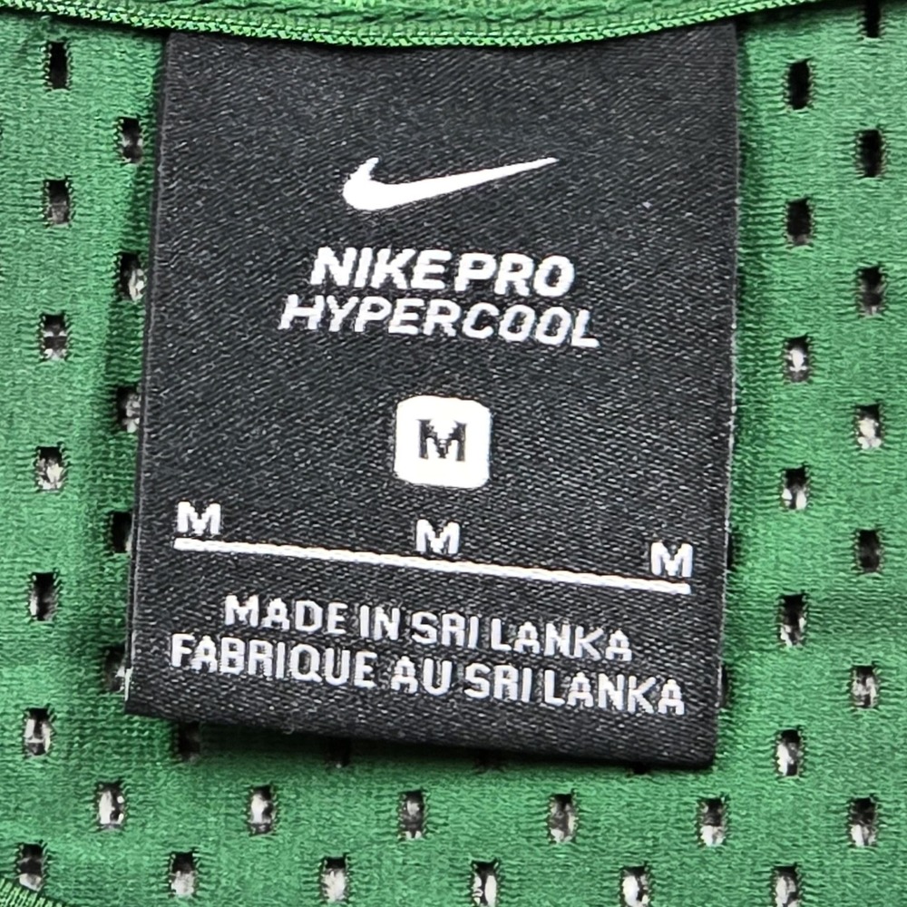 Nike Pro Hypercool Shirt Womens Medium Green Mesh Short Sleeve Training Top - Picture 3 of 10